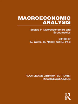 cover image of Macroeconomic Analysis